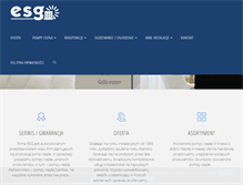 Tablet Screenshot of esg.net.pl