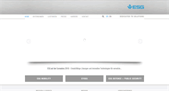 Desktop Screenshot of esg.de