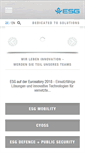 Mobile Screenshot of esg.de